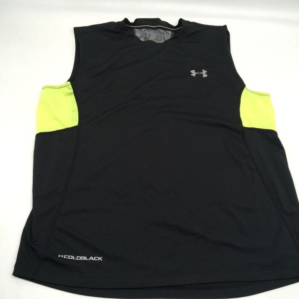 Men's Under Armour Coldblack Tank Sleeveless Active Shirt Sz Medium Heatgear